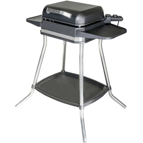 Unold Jimmy table Barbecue sur pied avec protection anti-vent, protection contre la surchauffe, voyant lumineux, réglag