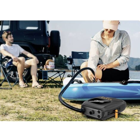 Compresseur sans fil Technaxx TX-266 5112 avec fonction powerbank, adaptateur 12V pour un fonctionnement filaire