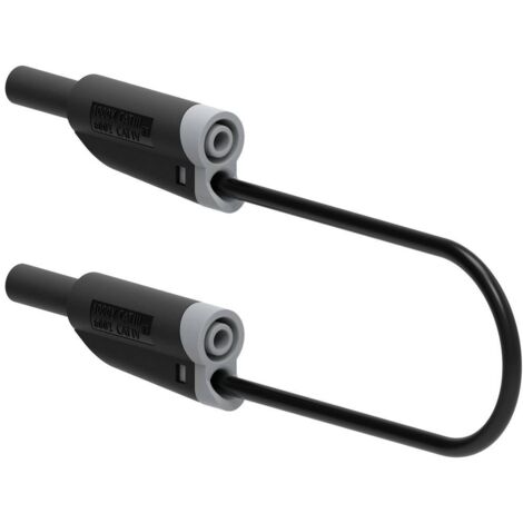 Electro PJP 2710-IEC-CD1-25N Cordon de mesure Banane mâle 4 mm Banane mâle 4 mm 25 cm noir 1 pc(s)