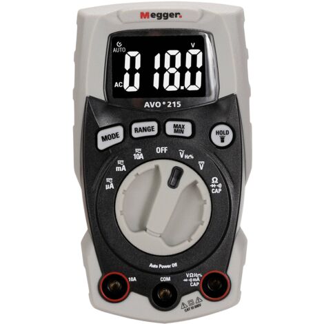 Megger AVO215 Multimètre numérique CAT III 600 V Affichage (nombre de points): 4000 V546683