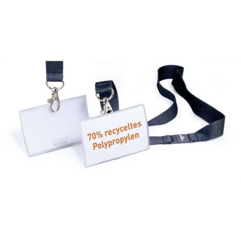 Durable 821719 Porte-badge CLICK FOLD (l x H) 90 mm x 54 mm bande textile 10 pc(s) (1/4)