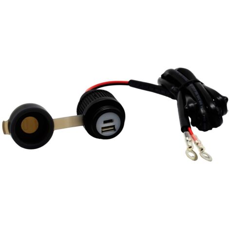 Albrecht Prise USB A+C Motorrad Duo QC3.0 12-24 volts Charge de courant max=2 A Prise USB double pour l'installation su (1/4)