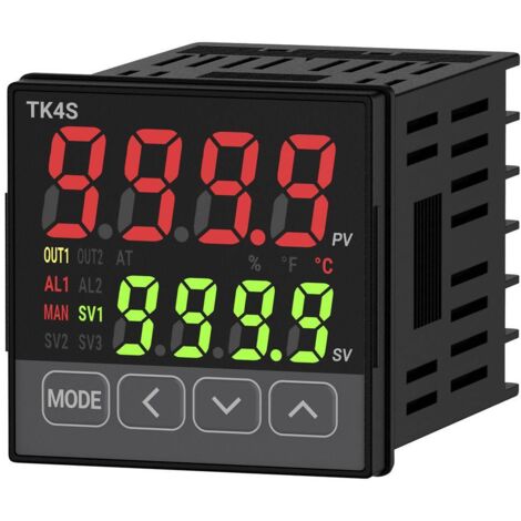 TRU COMPONENTS TK4S-14RC PID Régulateur de température K, J, E, T, B, R, S, N, C, L, U, PL-II -199.9 à 999.9 °C SSR, Re (1/4)