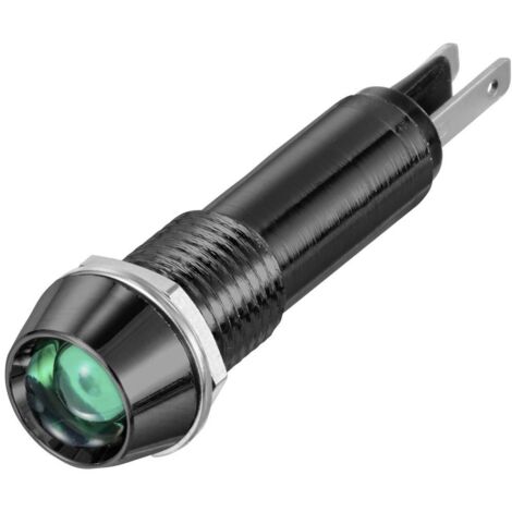 TRU COMPONENTS TC-12358856 Voyant de signalisation LED vert 12 V/DC, 24 V/DC 10 mm 40 ° 1 pc(s) (1/2)