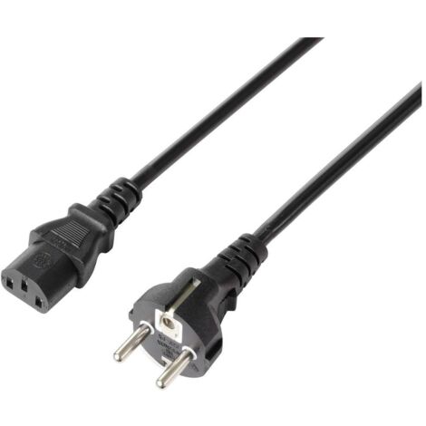 Sygonix SY-5243888 appareils IEC Câble de raccordement noir 3.00 m X590112 (1/2)