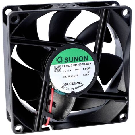 Sunon MF80252V3-1000U-A99 Ventilateur axial 24 V/DC 56.05 m³/h (L x l x H) 25 x 80 x 80 mm R054992