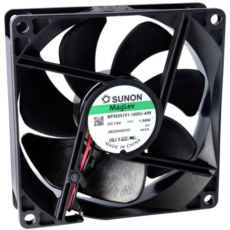 Sunon EF92252S1-1000U-A99 Ventilateur axial 24 V/DC 87.47 m³/h (L x l x H) 25 x 92 x 92 mm R058482