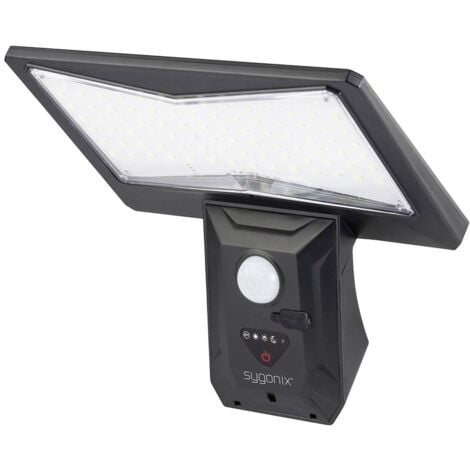 Sygonix SY-5626570 Applique solaire extérieure 6 W blanc froid noir