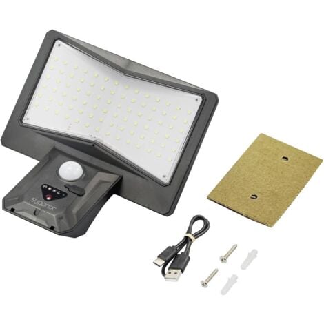 Sygonix SY-5626570 Applique solaire extérieure 6 W blanc froid noir