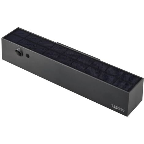 Sygonix SY-5801968 Applique solaire extérieure avec détecteur de mouvement LED LED intégrée 10 W anthracite-gris (1/6)