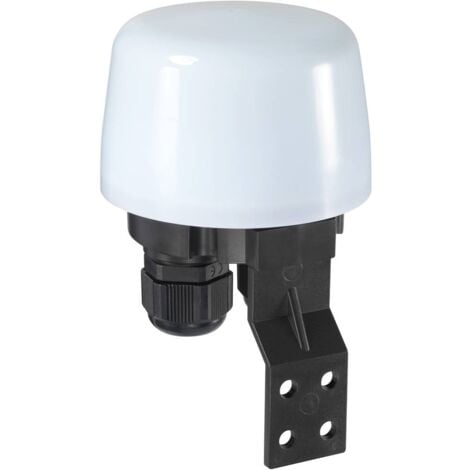 Sygonix SY-5836544 Interrupteur crépusculaire blanc, noir 230 V/AC 1 NO (T)