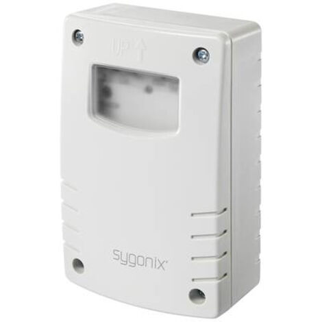 Sygonix SY-5836542 Interrupteur crépusculaire gris 230 V/AC 1 NO (T) 1 à 9 h R965492