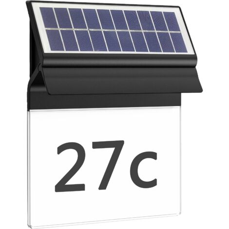Philips LED Enkara 8720169265462 Eclairage solaire pour numéro de maison LED 0.4 W noir V509273 (1/4)