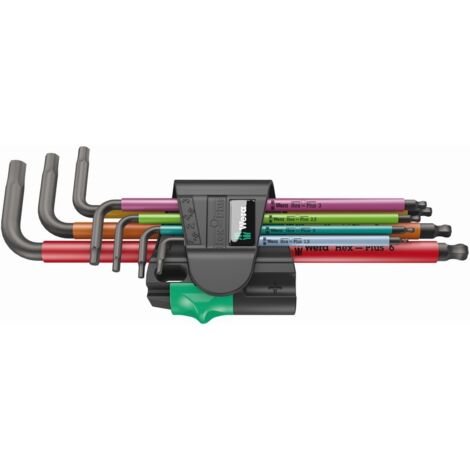 Wera 950/7 Jeu de clés mâles coudées 1.5 mm, 2 mm, 2.5 mm, 3 mm, 4 mm, 5 mm, 6 mm 7 pièces