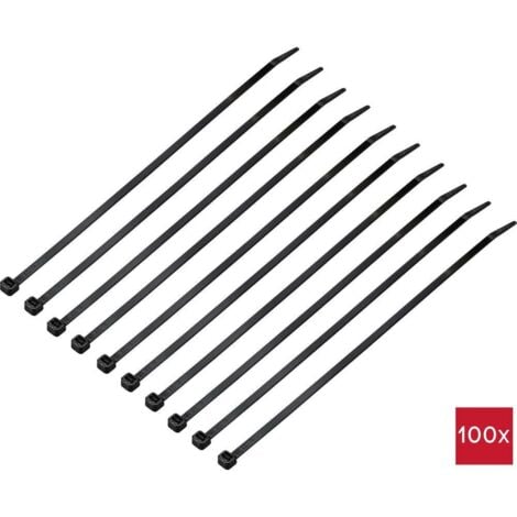 TRU COMPONENTS TC-12523672 Serre-câble 250 Mm 4.8 Mm Noir 100 Pc(s