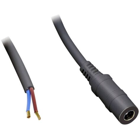 Câble de raccordement basse tension BKL Electronic 075187 DC femelle - extrémité(s) ouverte(s) 5.50 mm 2.50 mm 0.50 m 1 (1/2)