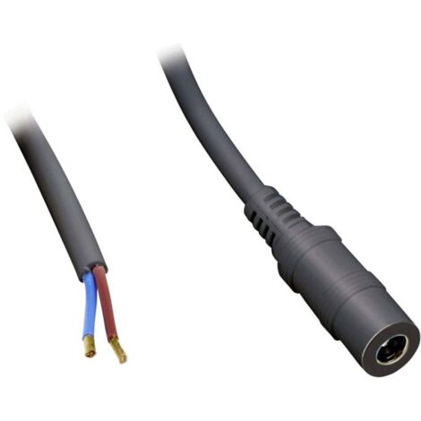 Câble de raccordement basse tension BKL Electronic 075182 DC femelle - extrémité(s) ouverte(s) 5.50 mm 2.10 mm 30.00 cm 1 pc(s) R224841 (1/2)