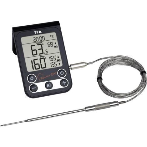 TFA Dostmann 14.1512.01 KÜCHEN-CHEF Thermomètre de barbecue noir V796322 (1/9)