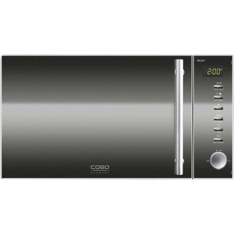 CASO MG20 Ceramic menu 2 in 1 Micro-ondes acier inoxydable, noir 800 W fonction minuteur