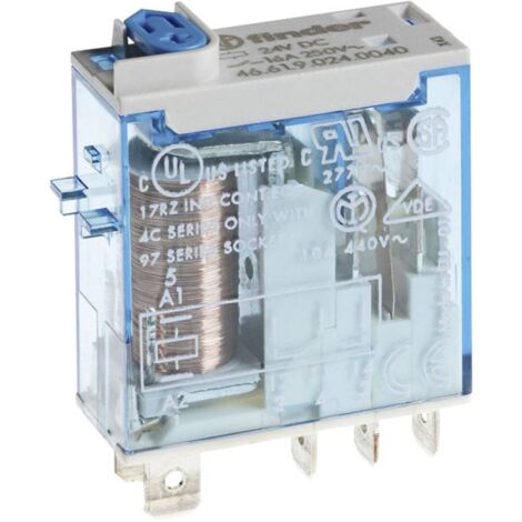 Finder 46.61.9.012.0074 Relais enfichable 12 V/DC 16 A 1 inverseur (RT) 1 pc(s) Y525113 (1/2)