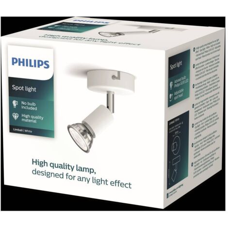 Philips LIMBALI barre de spots 4xGU10 - Acier Brossé
