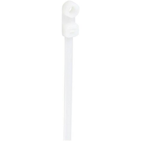 TRU COMPONENTS TC-12814164 SERRE-CÂBLE 370 MM 4.8 MM NATUREL AVEC EMBASE À VISSER 100 PC(S) (1/2)