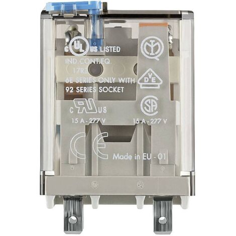 Relais Enfichable Finder 24V DC - 30A - 2 Contacts Inverseurs (RT) - Référence 66.82.9.024.0000 - Neuf