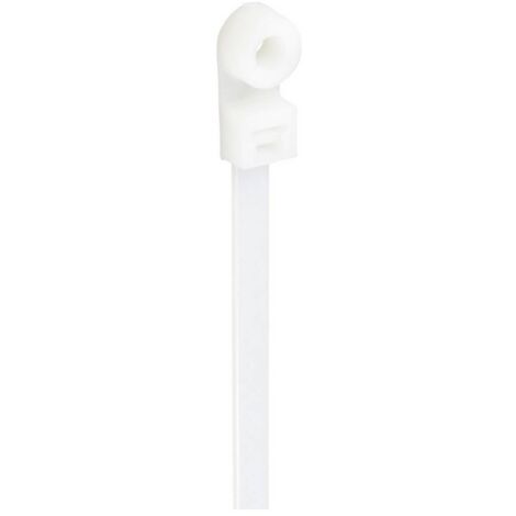 TRU COMPONENTS TC-12814168 Serre-câble 400 mm 7.6 mm naturel avec embase à visser, résiste aux produits chimiques 100 p (1/2)