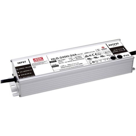 Mean Well HLG-240H-24AB Driver de LED à tension constante 240 W 5 - 10 A 22.4 - 25.6 V/DC dimmable, fonction dimmeur 3 (1/3)