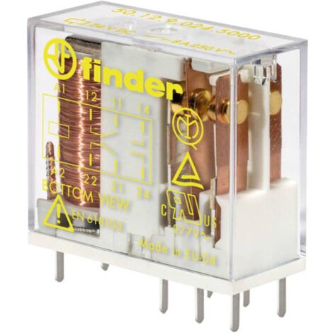 Finder 50.12.9.005.5000 Relais pour circuits imprimés 5 V/DC 8 A 2 inverseurs (RT) 1 pc(s) (1/2)