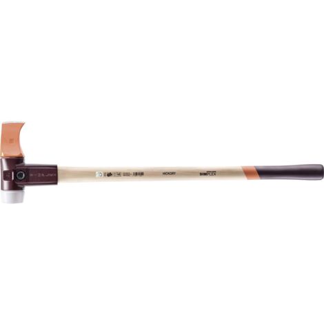 Halder – Marteau fendeur SIMPLEX – Boîtier en fonte d'acier – Manche en hickory 850 mm – Protection de coupe en cuir incluse – 4100 g