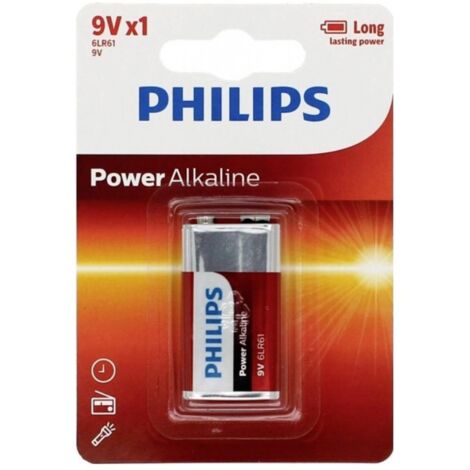 Philips Power 6LR61 Pile 6LR61 (9V) alcaline(s) 9 V 1 pc(s) (1/4)