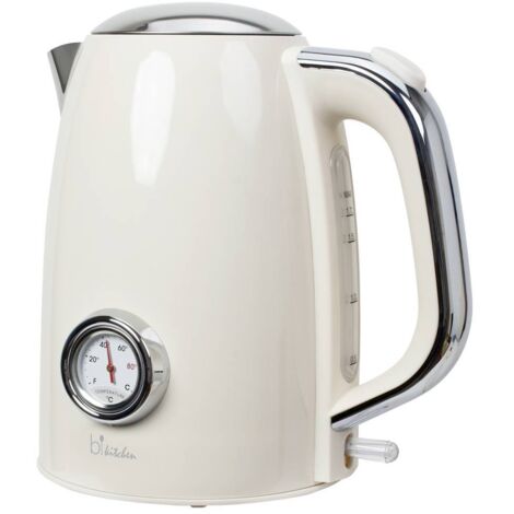 Bouilloire Adler Vintage 1,7 L – Inox, Sans Fil, Contrôle Température – AD1295