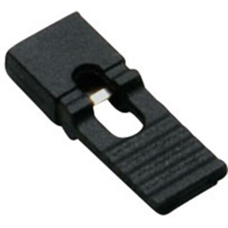 Shunt ouvert, avec languette BKL Electronic 2604010 Pôle:2 Pas: 2.54 mm noir 100 pc(s) R626321 (1/2)