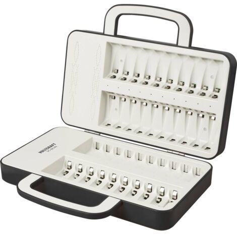 Voltcraft – Chargeur de piles rondes NiMH 40 canaux – Charge simultanée AA (LR6) et AAA (LR03) – Protection contre surcharge et court-circuit - R427082 (1/6)