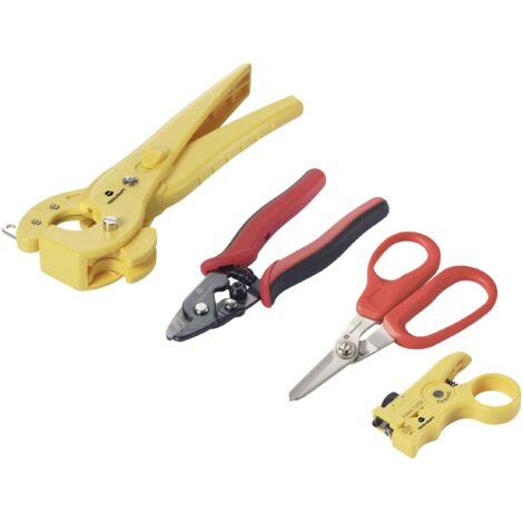 TOOLCRAFT TO-9621810 Outil pour fibre de verre appareil de coupe inclus, dénudeur de câbles inclus 0 à 25 mm (1/5)