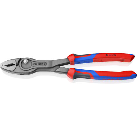 KNIPEX 82 02 250 TwinGrip® Pince de préhension frontale et latérale avec poignées comfortables grise atramentisée 250 mm