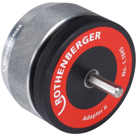 Rothenberger – Adaptateur d'ébavurage II pour tubes cuivre, acier et inox 10-54 mm – Précision sans effort – Compatible avec perceuse