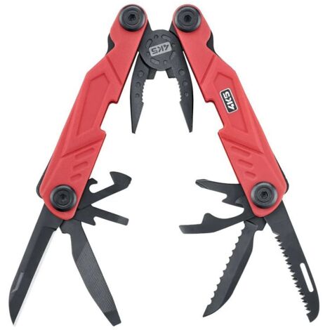 4K5 Tools MT 400 MultiTool Large 600.400A Couteau multifonction avec étui rouge, noir (1/4)