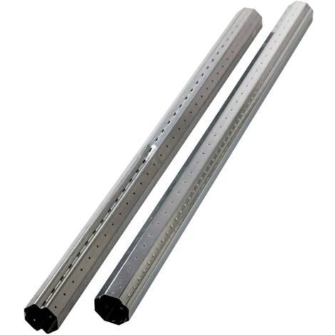 Arbre en acier octogonal 86005 – Longueur 100 cm – Adapté systèmes volets roulants maxi – Ø 60 mm – Pliage intérieur – Schellenberg (1/3)