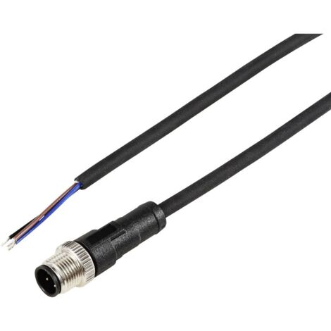TRU COMPONENTS TC-12833132 Câble de raccordement M12 mâle, droit 2 m Nombre de pôles: 3 1 pc(s) (1/3)