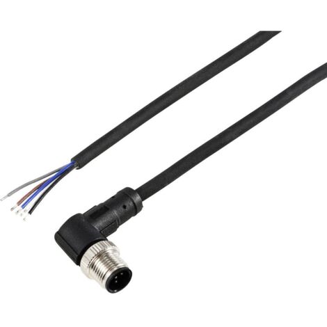 TRU COMPONENTS TC-12833140 Câble de raccordement M12 mâle, coudé 2 m Nombre de pôles: 5 1 pc(s) (1/3)