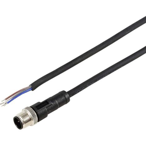 TRU COMPONENTS TC-12833172 Câble de raccordement M12 mâle, droit 2 m Nombre de pôles: 5 1 pc(s) (1/3)