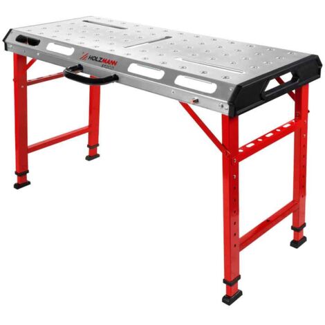Holzmann – Table de soudage ST2GO – Dimensions 1068x532mm – Hauteur réglable 705-930mm – Charge maximale 454kg – Épaisseur surface 2mm