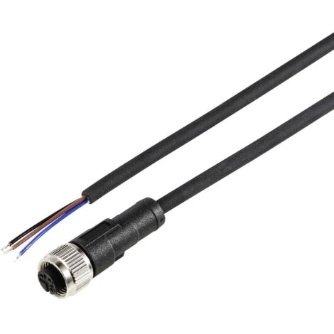 TRU COMPONENTS TC-12833148 Câble de raccordement M12 femelle, droit 5 m Nombre de pôles: 3 1 pc(s) (1/3)