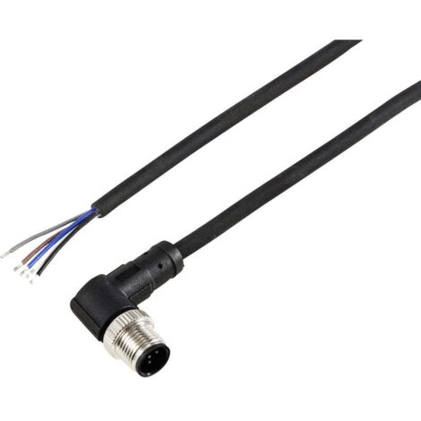 TRU COMPONENTS TC-12833184 Câble de raccordement M12 mâle, coudé 5 m Nombre de pôles: 5 1 pc(s) (1/3)
