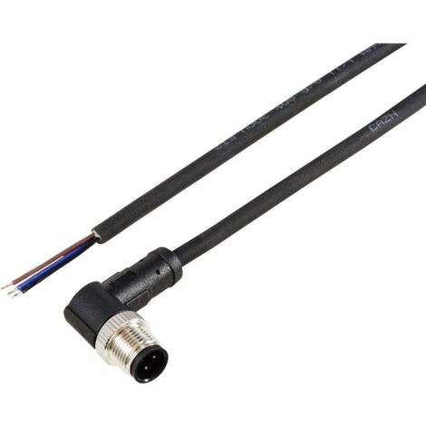 TRU COMPONENTS TC-12833096 Câble de raccordement M12 mâle, coudé 5 m Nombre de pôles: 3 1 pc(s) (1/3)