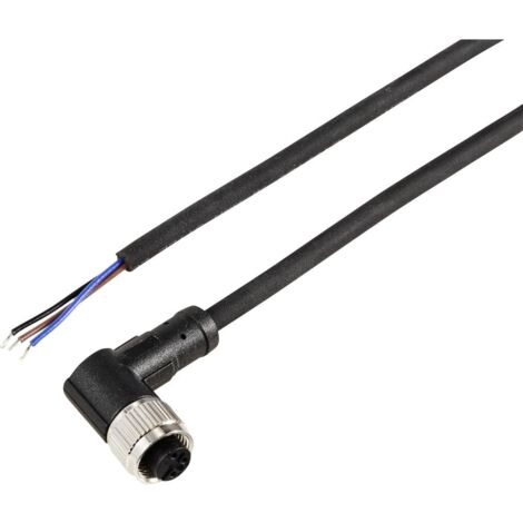 TRU COMPONENTS TC-12833124 Câble de raccordement M12 femelle, coudé 2 m Nombre de pôles: 3 1 pc(s) (1/3)