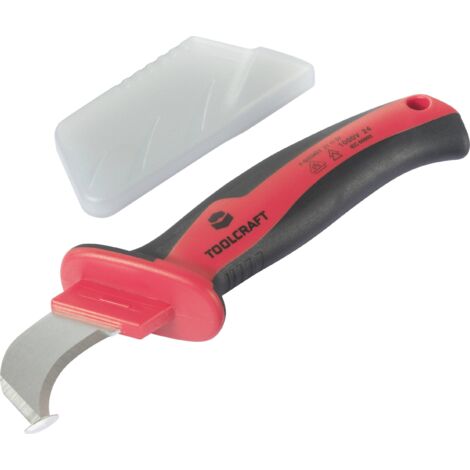 TOOLCRAFT TO-9625908 VDE DIN EN 60900 Couteau à dénuder adapté pour câbles ronds A768283 (1/5)