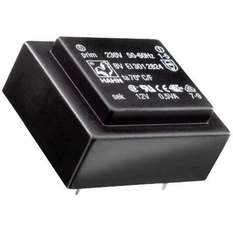 Hahn BV EI 305 2051 Transformateur pour circuits imprimés 1 x 230 V 1 x 9 V/AC 3.0 VA C548372